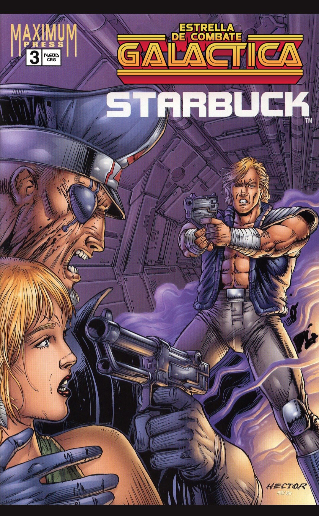 Portada ampliada de Galactica Starbuck