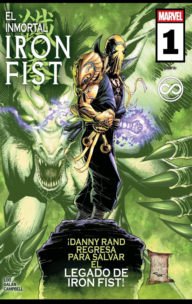 Portada ampliada de EL INMORTAL IRON FIST