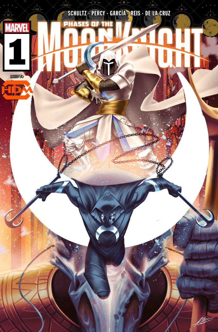 Portada ampliada de PHASES OF THE MOON KNIGHT