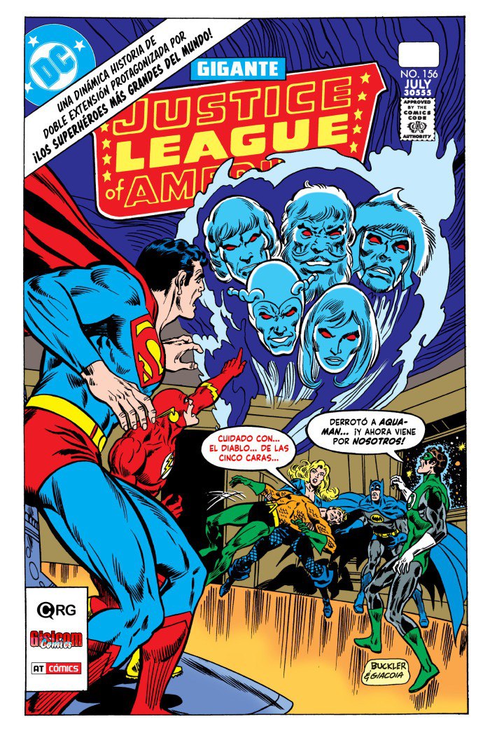 Portada ampliada de Justice League