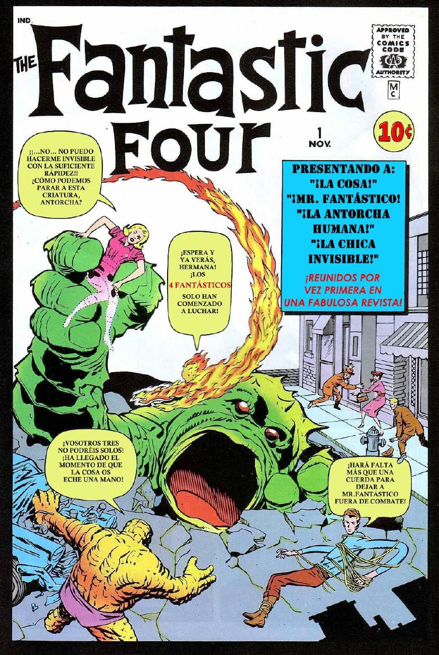 Portada ampliada de THE Fantastic Four