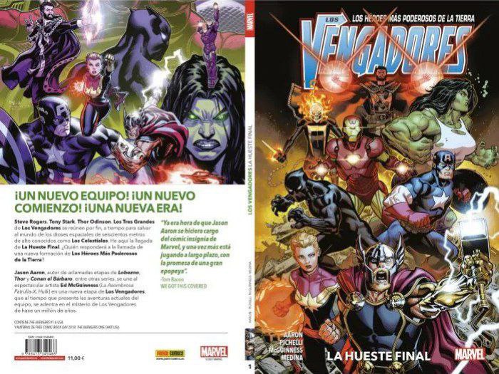 Portada ampliada de Los Vengadores: La Hueste Final