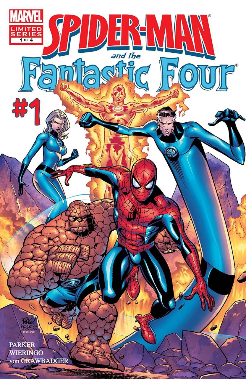 Portada ampliada de SPIDER-MAN and the Fantastic Four