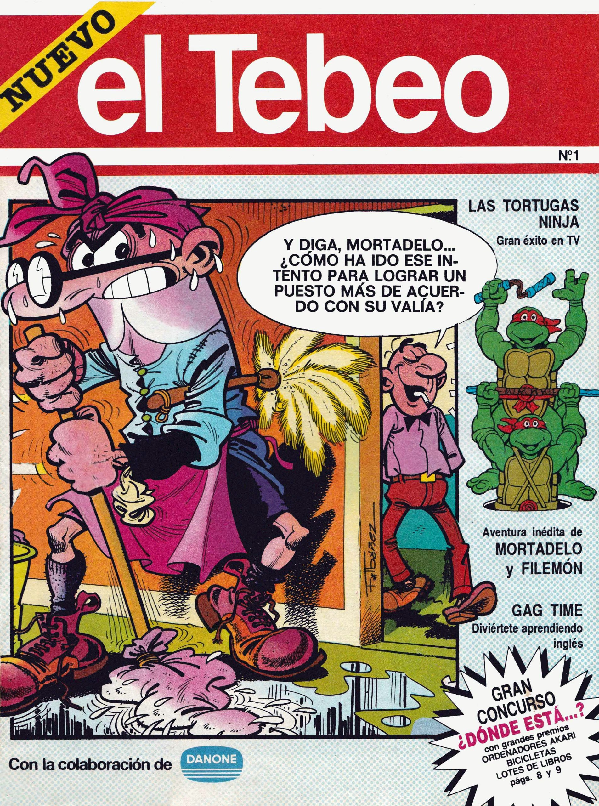 Portada ampliada de el Tebeo