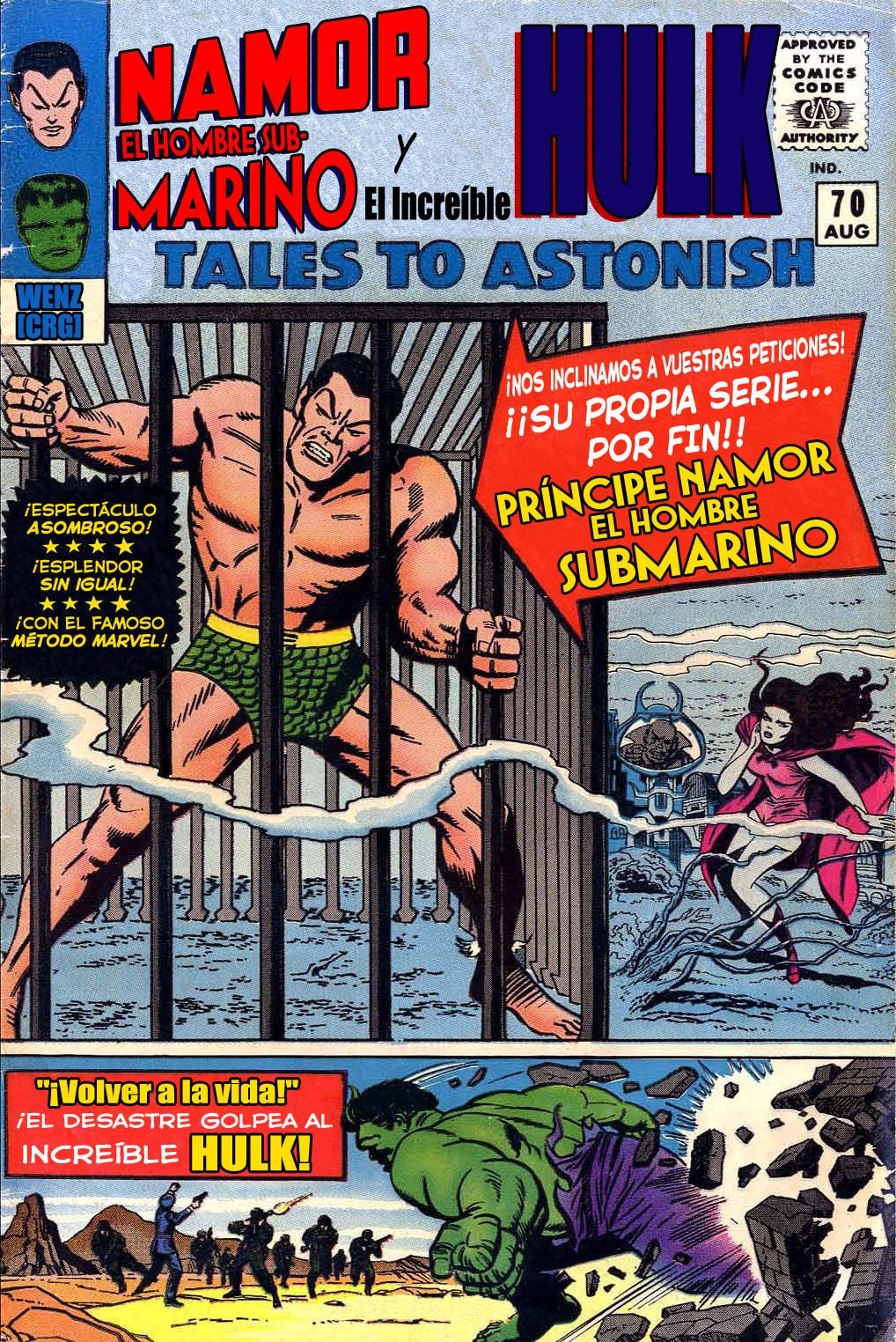 Portada ampliada de TALES TO ASTONISH