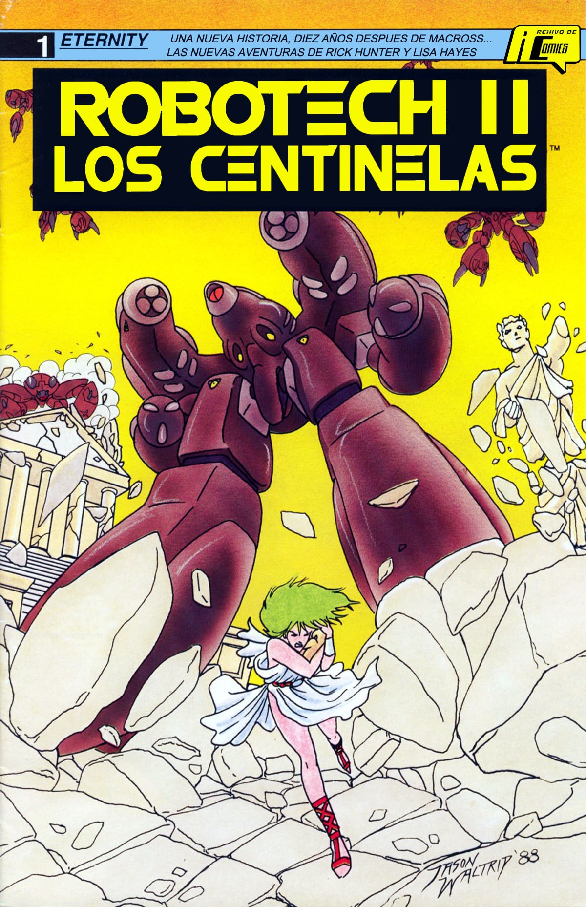 Portada ampliada de ROBOTECH II LOS CENTINELAS